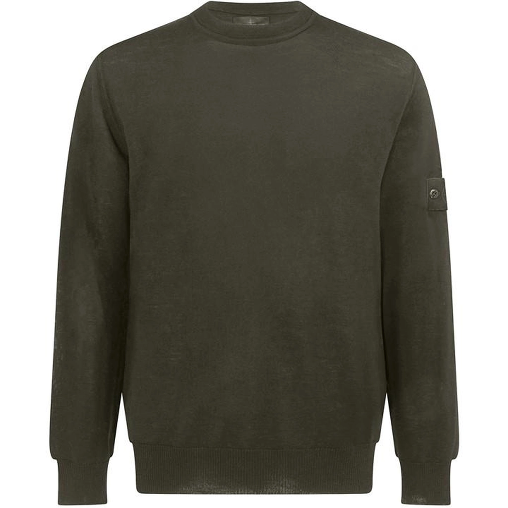 Stone Island Ghost Ghost Crew Knit Sweatshirt - Green